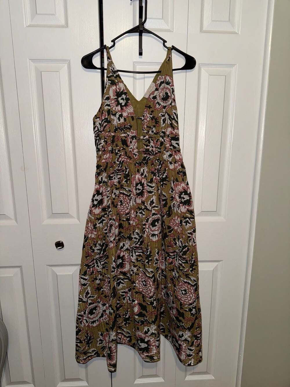 Caroline Constas Floral Print Halter Maxi Dress